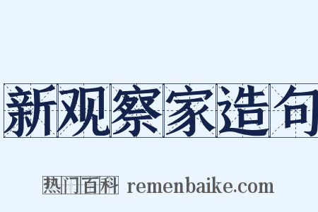新观察家造句是什么意思的图片